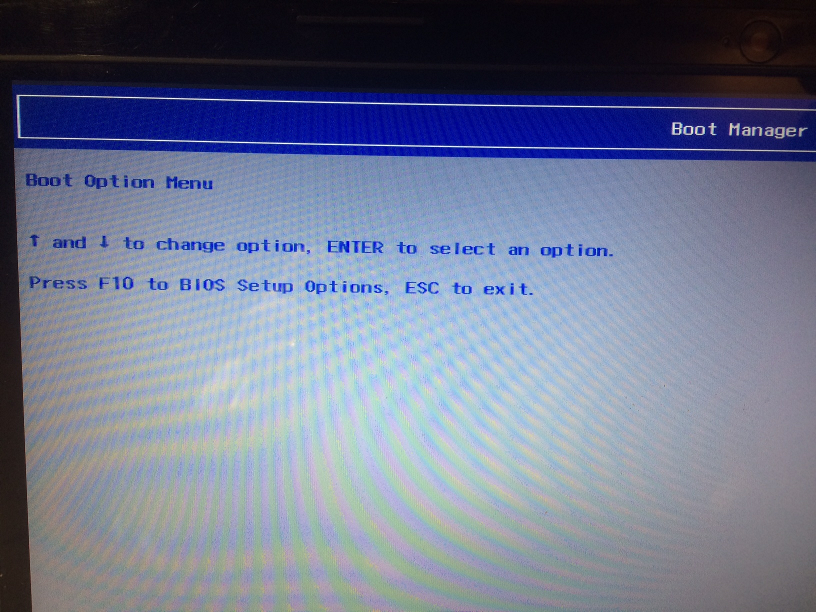 Boot manager при загрузке ноутбука что делать. Boot option menu. Boot option menu ef1. Boot option menu HP application.