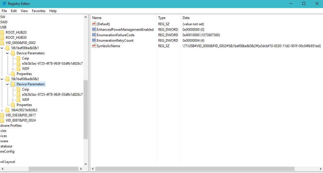 Usb device descriptor