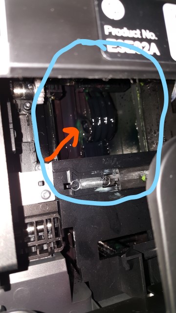 Solved: What could be the cause of an Ink blob/puddle inside printer - HP  Support Community - 6006345