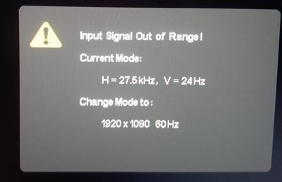 Sync Error w STB 1080p Signal