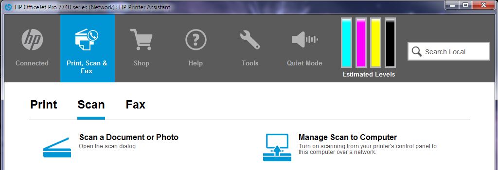 Hp Officejet Pro 7740 Scan Software Mac