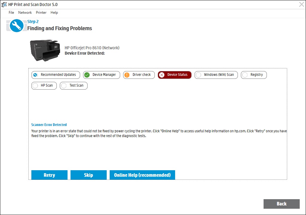 hp officejet 8610 scan software
