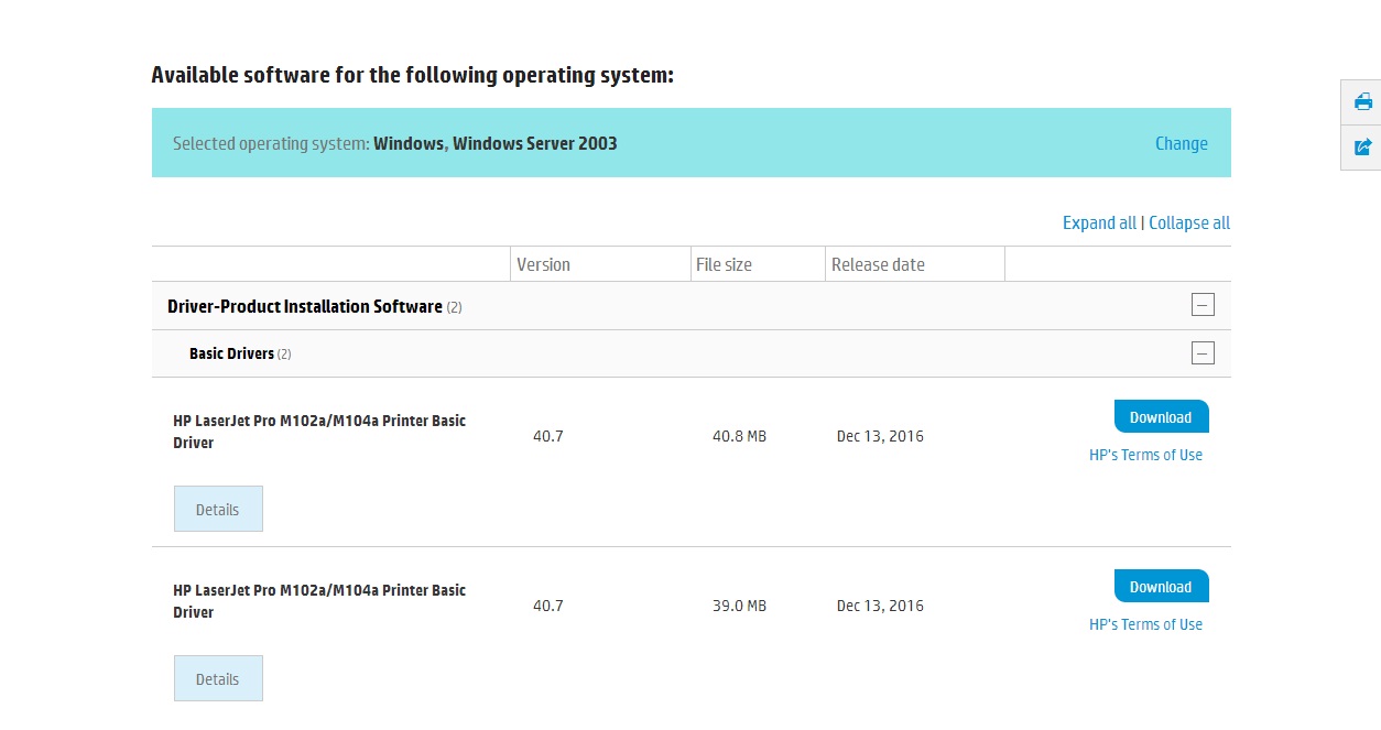 HP M102a driver list Windows Server 2003 SP1.jpg