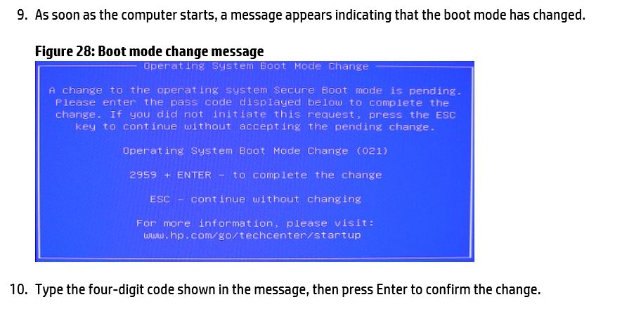 Boot mode change message.JPG