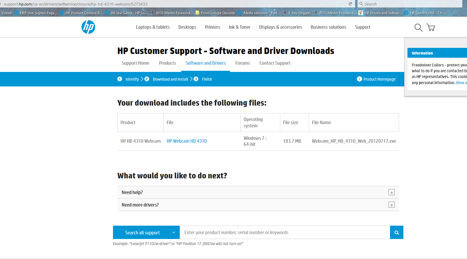 webcam download? - HP Support Community -
