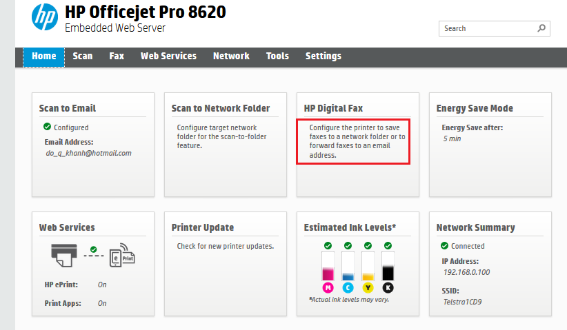 Diabling Fax - HP Support Community - 6064405
