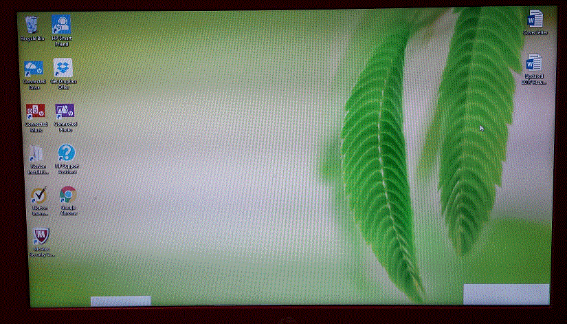 Solved: White Box Lower right hand side of screen - HP Support ...