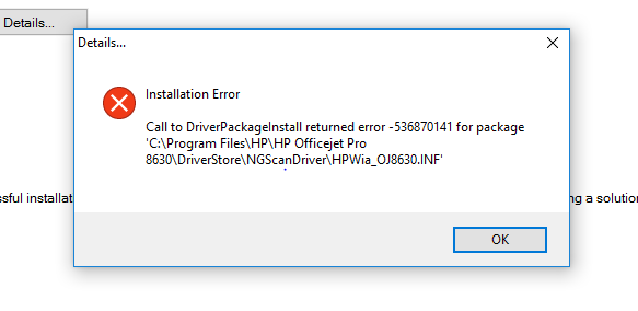HP 8630 drivers will not install - HP Support Community - 6089939