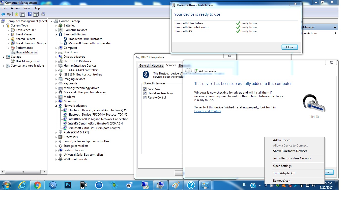 No sound in my Bluetooth headset HP Support Community 6094188