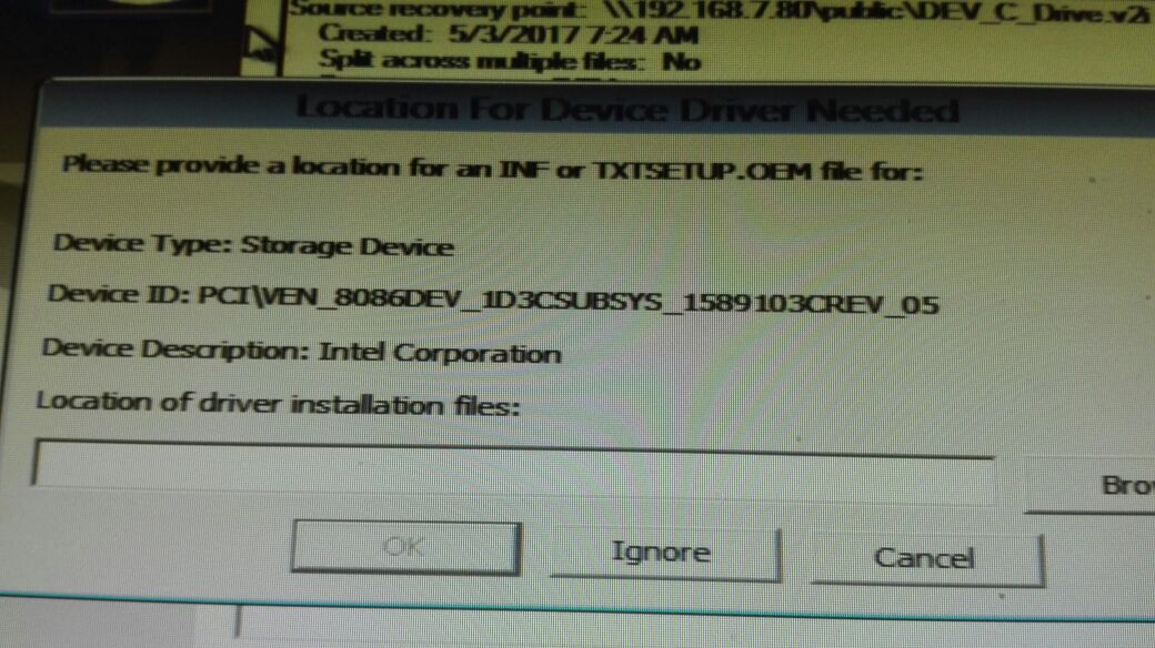 Z420 Workstation driver Missing for PCIVEN_8086&amp;DEV_ 1D3D ...