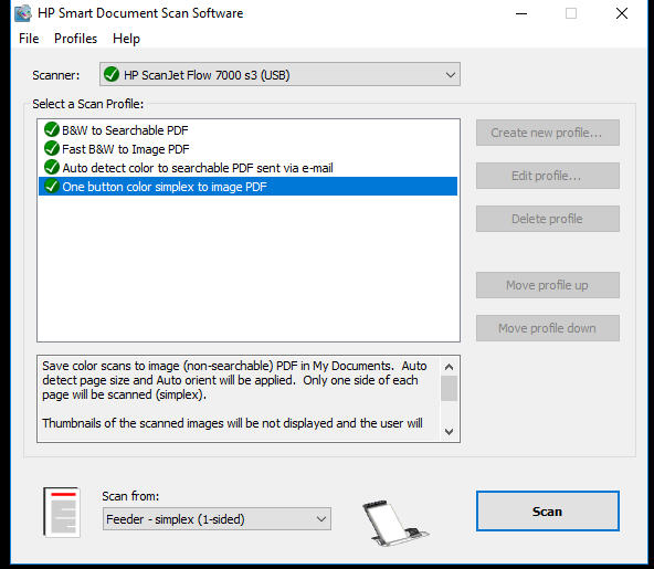 HP smart document scan Software for scanner 7000S3 disable ... - HP Support  Community - 6124895