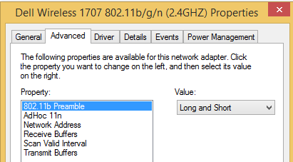 Dell wireless adapter 2.4GHZ