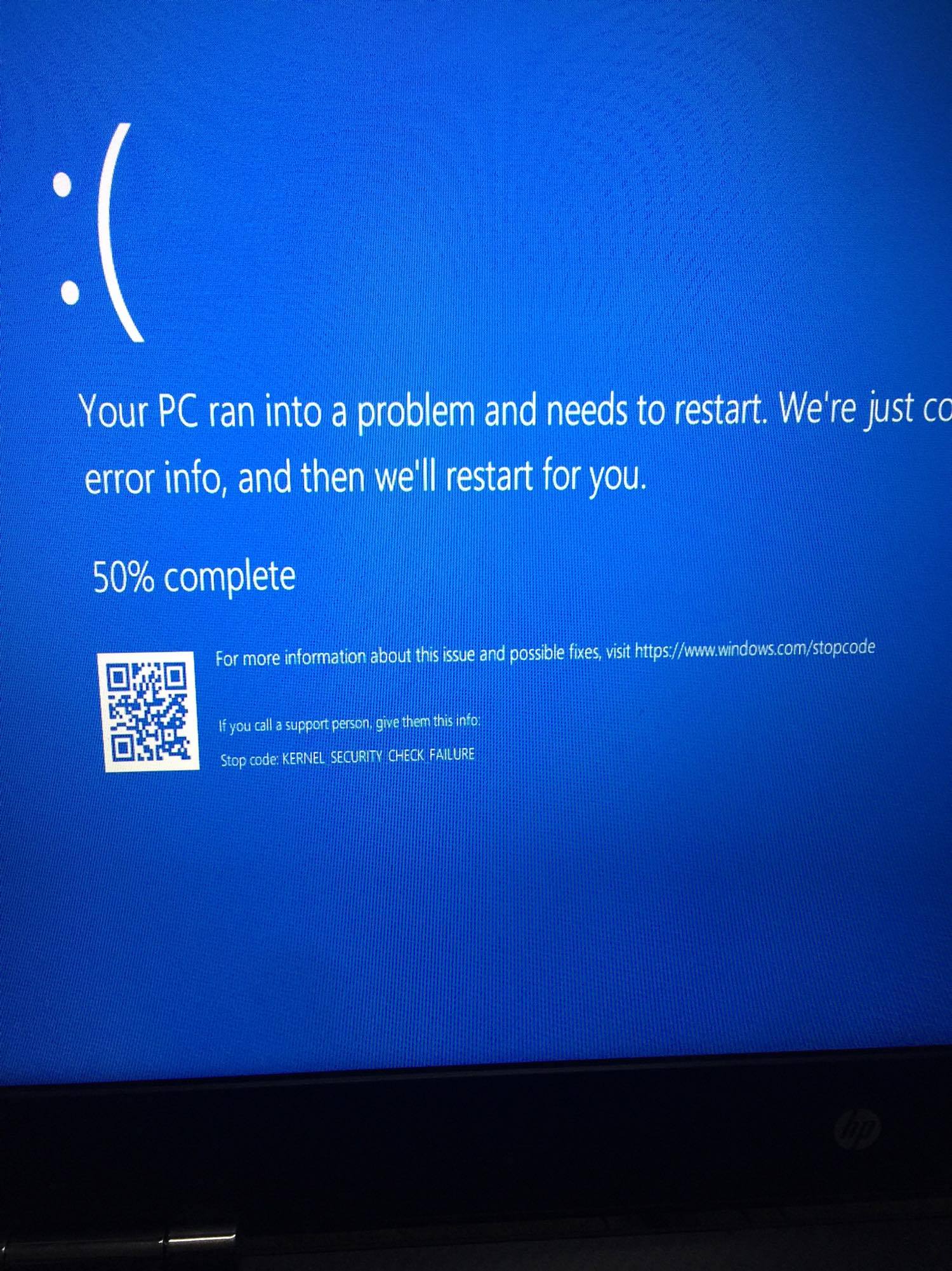 Blue screen after update bios and format SSD drive, recovery - HP Support  Community - 6131816