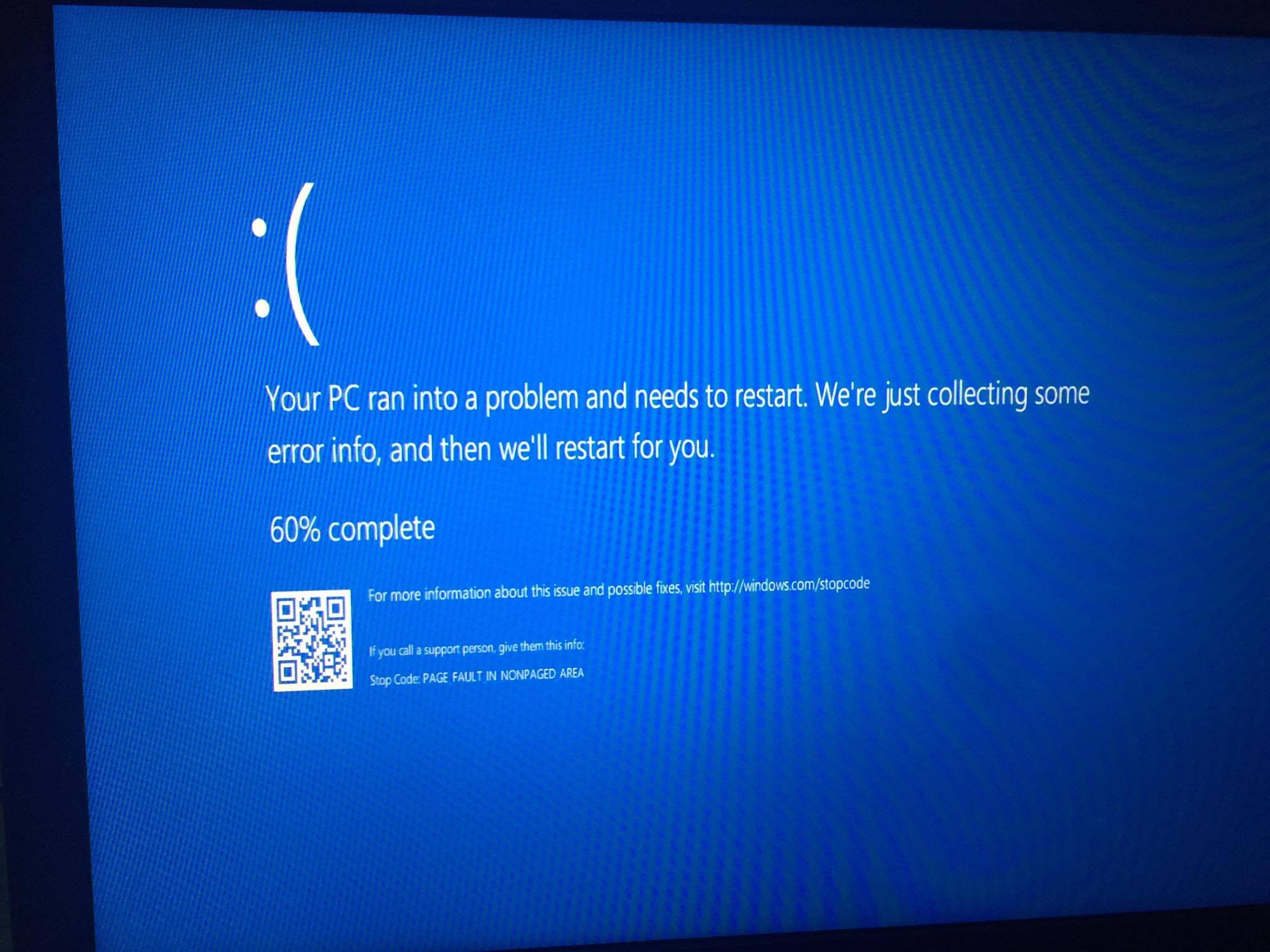Blue screen after update bios and format SSD drive, recovery - HP Support  Community - 6131816