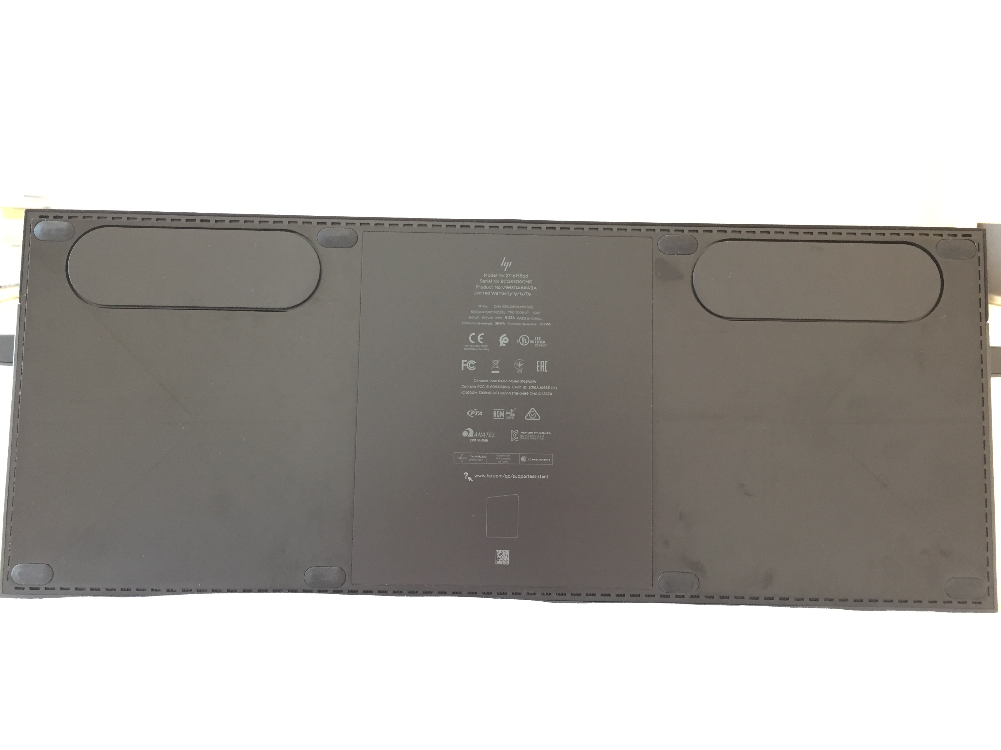 Solved: HP ENVY All-in-One - 27-b110 - How to open base? - HP Support  Community - 6040834