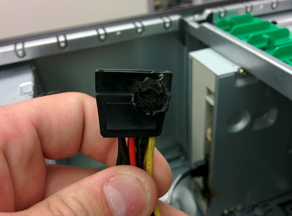 Sata CD Rom power supply melting on HP 8100 Elite - HP Support ...