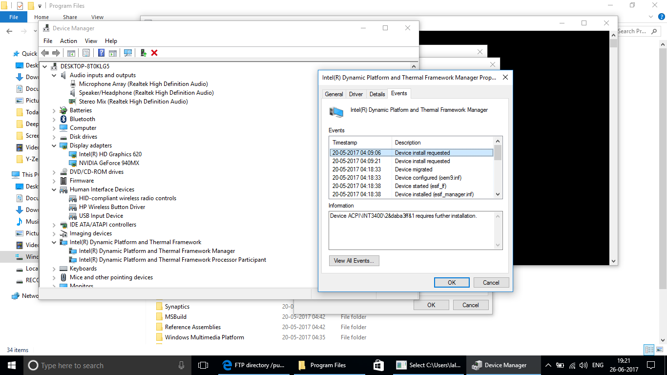 Acpi essx8336 1. Драйвер acpi. Intel r Dynamic platform and Thermal Framework. Intel(r) Dynamic platform & Thermal Framework Driver. Intel(r) Dynamic platform & Thermal Framework Processor participant Driver.