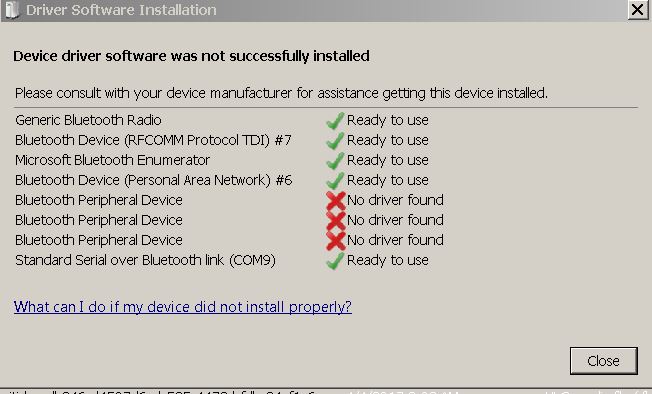 Solved: Bluetooth Peripheral device drivers not found when installin... -  HP Support Community - 6224924
