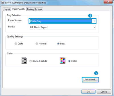 hp print only black and white