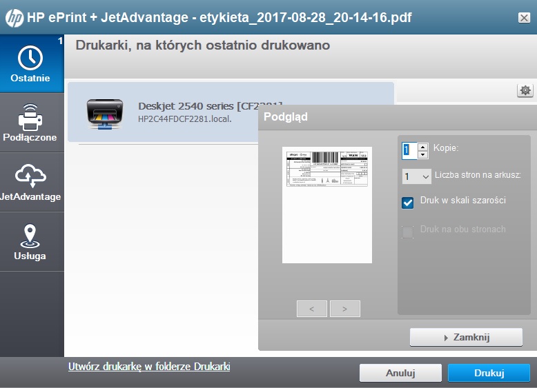 Solved: hp eprint + jetadvantage, how to change quality - HP Support  Community - 6293382