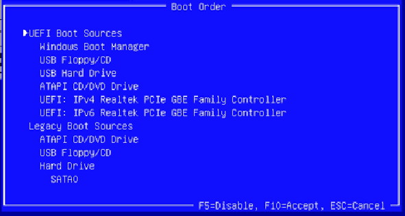 SETTING BOOT ORDER FOR LEGACY DRIVES - Page 2 - HP Support Community -  6288928