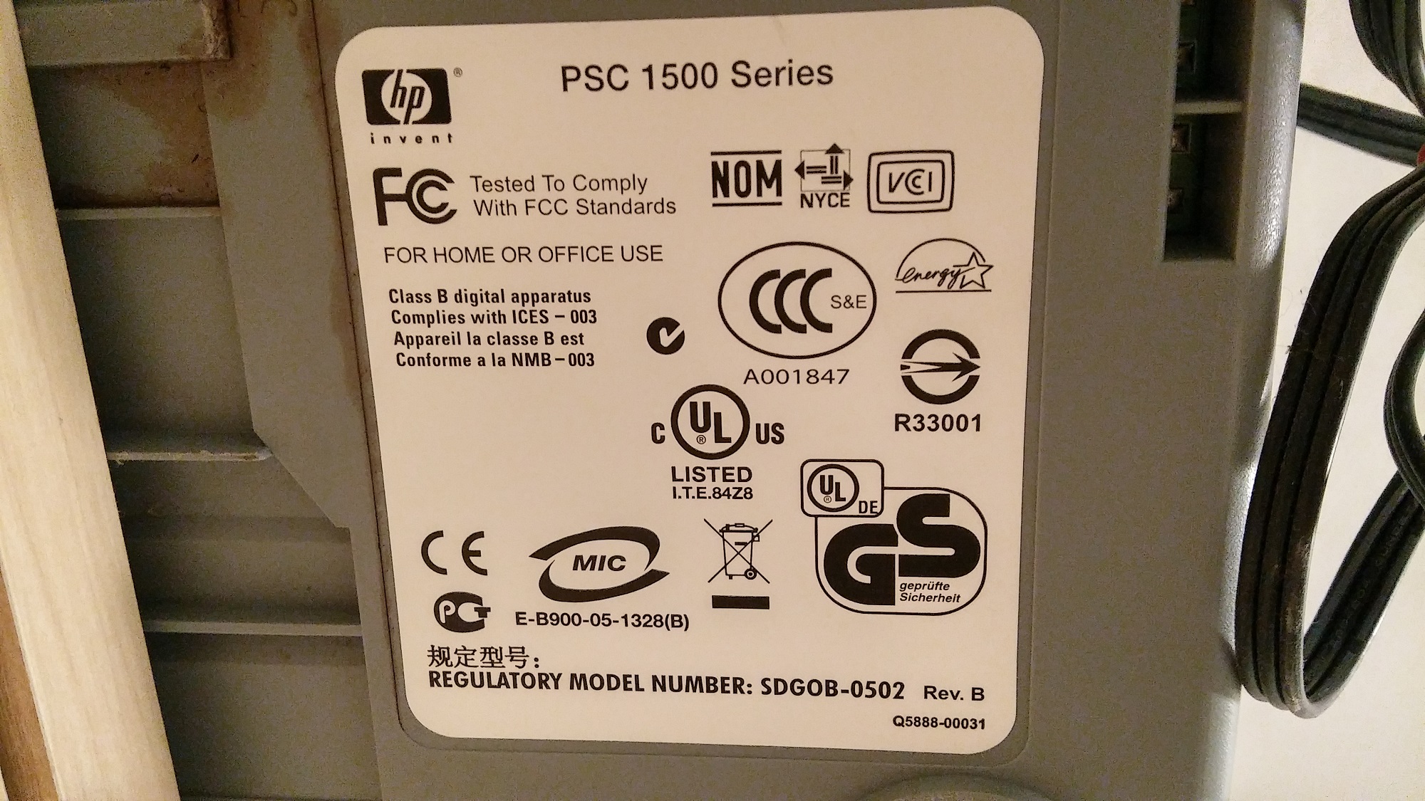 Need Windows 10 driver for HP PSC 1510 All-in-one printer ...
