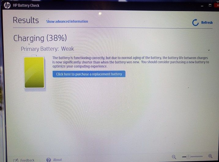 Solved: Battery always charging at 38% and it is not increasing - HP  Support Community - 6352869
