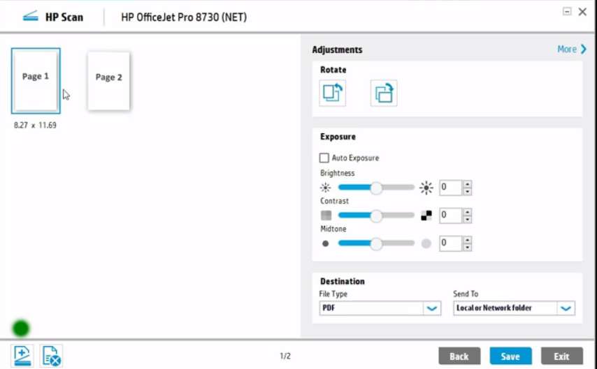 Re Officejet Pro 8710 High resolution scanning HP Support Community