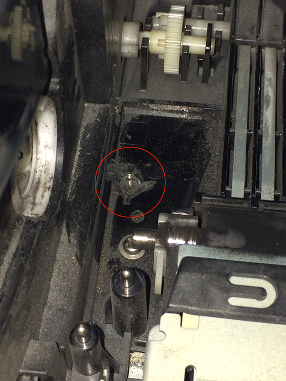 Solved HP Laserjet 5000N Printer jammed and is now printing only bl