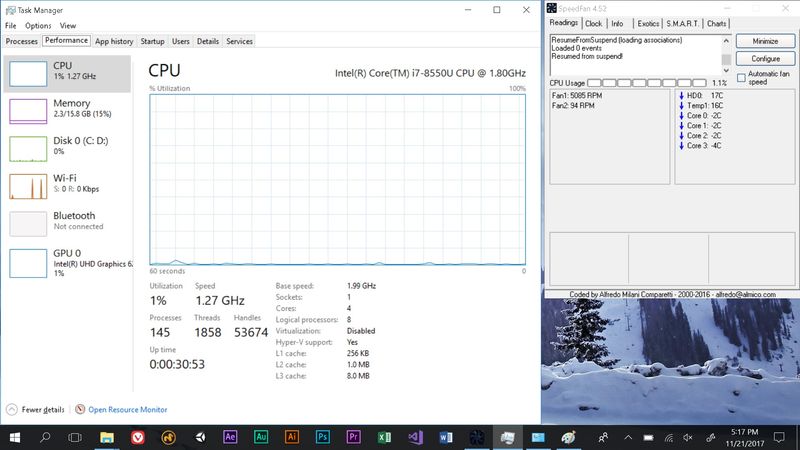 Continuous fan, low temp