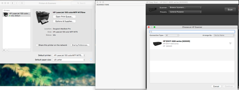 mac not recognizing hp printer