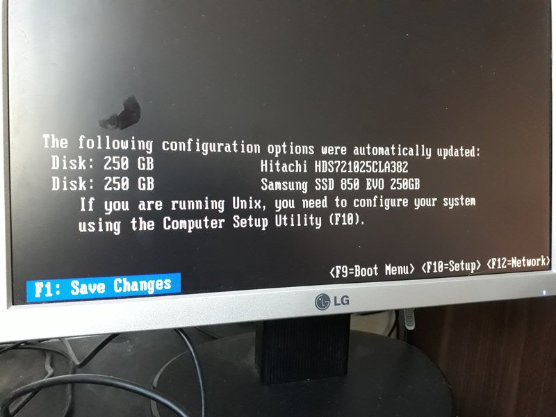 HP 260 DM stuck at BIOS with connected SSD Samsung EV... - HP Support - 6460966
