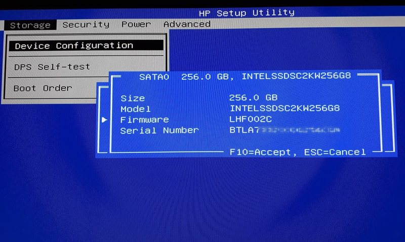 HP 260 G2 DM stuck at BIOS with connected SSD Samsung 850 EV... - HP  Support Community - 6460966