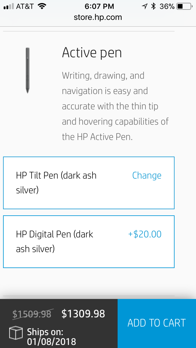 Solved: What is the difference between HP Tilt Pen and HP Digital Pe... - HP  Support Community - 6477557