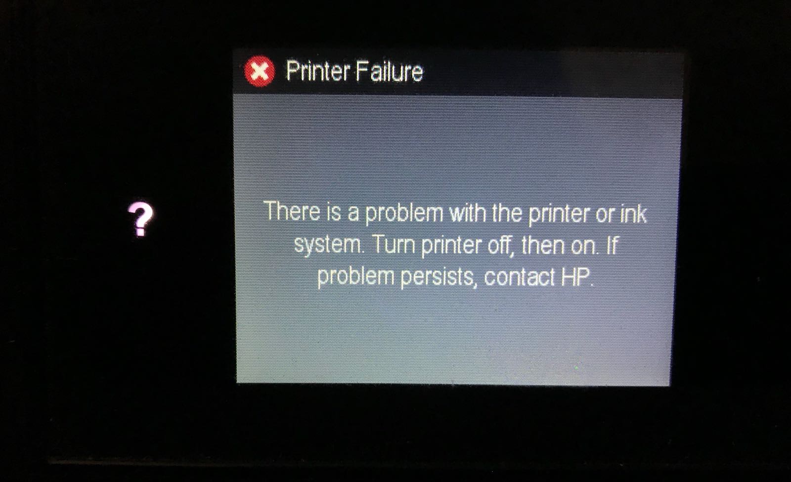 Printer Failure- No error code for HP Officejet Pro 8610 - HP Support  Community - 6481228