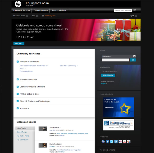 New Look For the HP Support Forum! - HP Support Community - 1065087