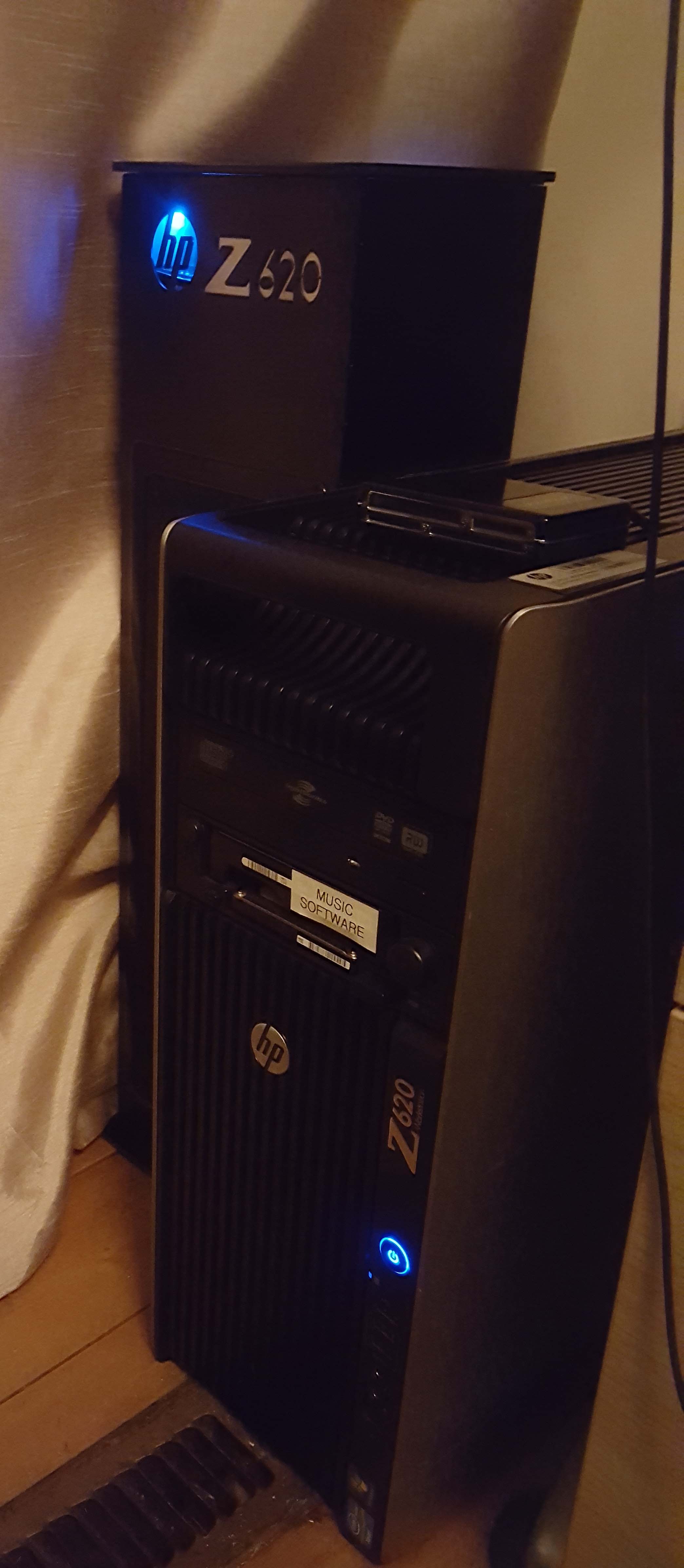 hp620 with xeon e5-2690 dual processors and aorus geforce gt