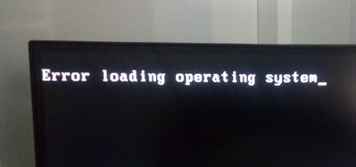 OS loading error with bootable USB from HP Support
