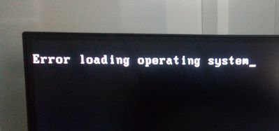OS loading error with bootable USB from HP Support