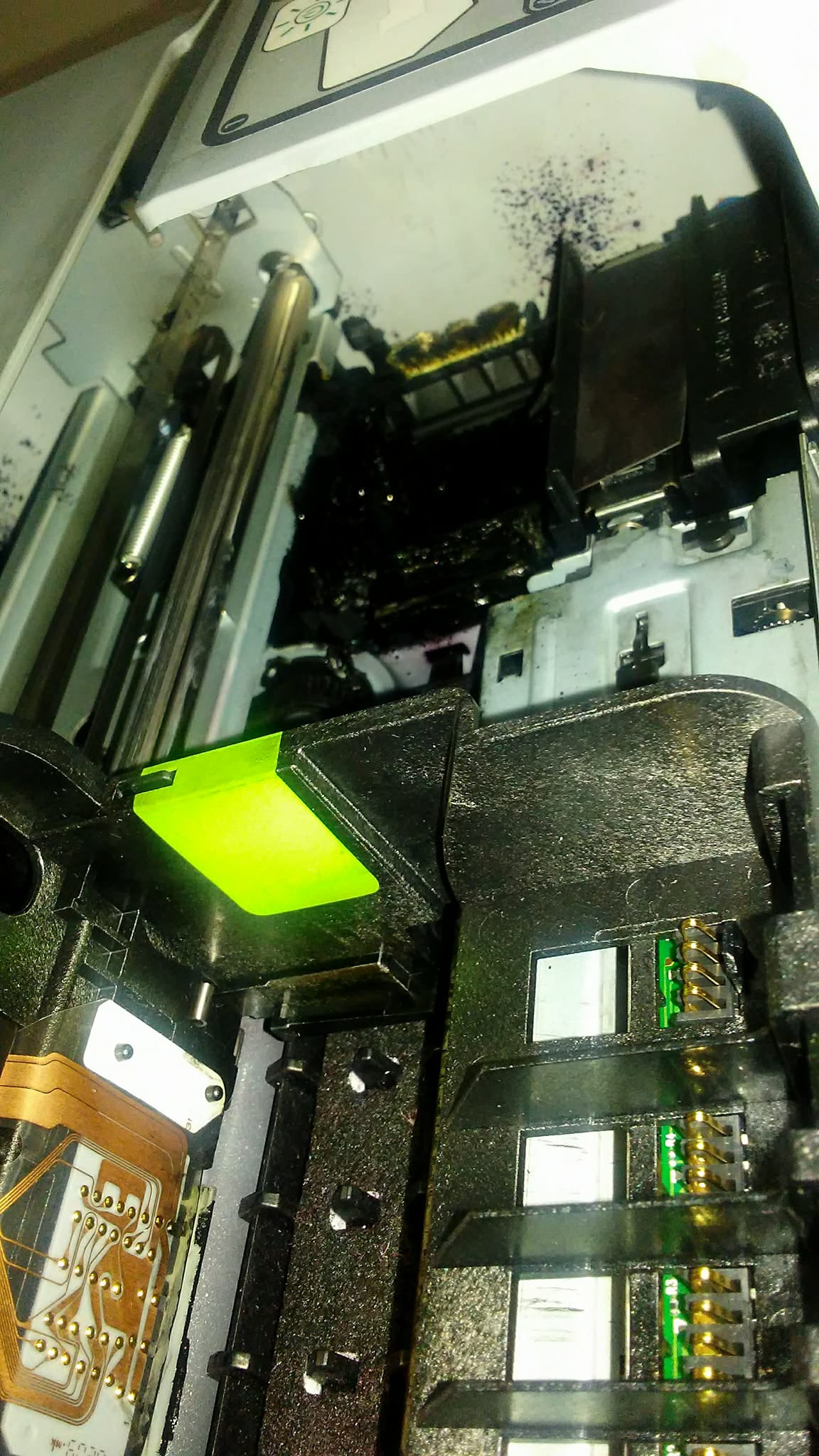 HP Photosmart C6380 AIO Leaking black ink inside HP Support Community