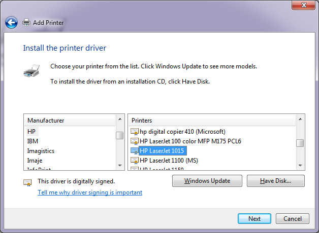 Solved: HOW DO I GET MY HP 1010 LASERJET PRINTER TO WORK ON MY NEW ... - HP  Support Community - 1073477