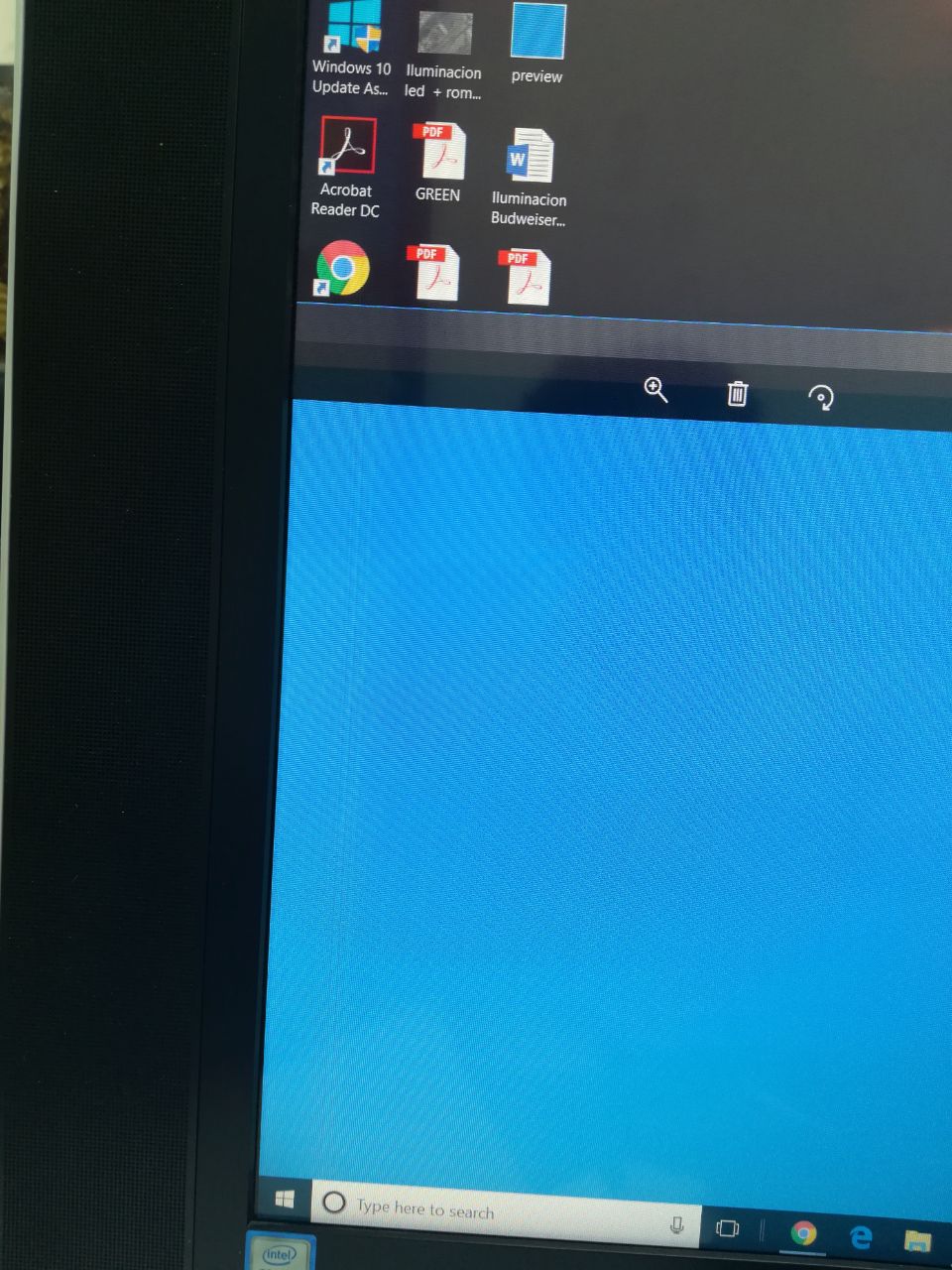 Blue vertical line on screen - HP Support Community - 6530498
