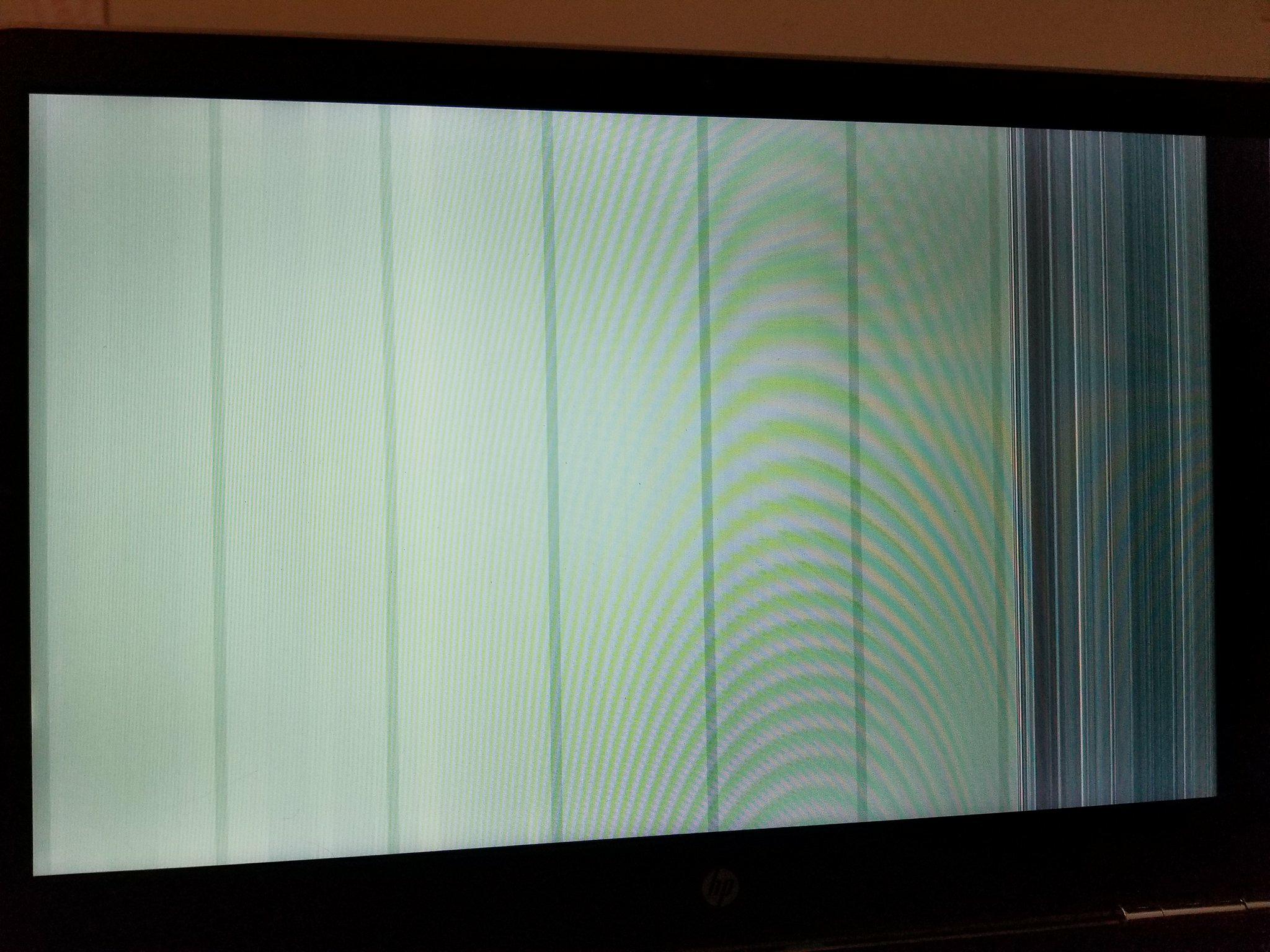 Display is distorted when the LCD screen is moved - HP Support ...