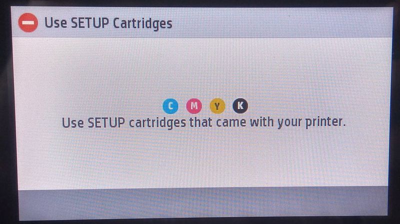 Error message during setup
