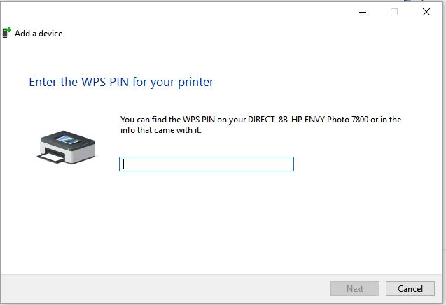 where is the bloomin WPS PIn number on the printer? ENVY 78... - HP ...