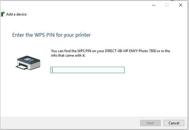where is the bloomin WPS PIn number on the printer? ENVY 78... - HP Support  Community - 6592616