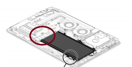 M.2 disk circled