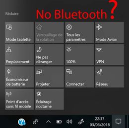 Notification Center in Taskbar