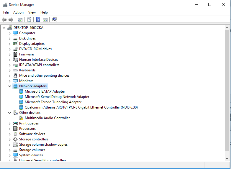 no wifi after clean install windows 10