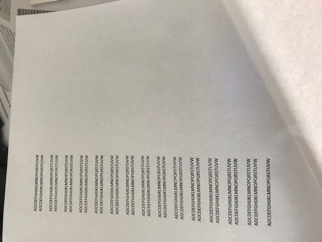 inkjet printer missing lines